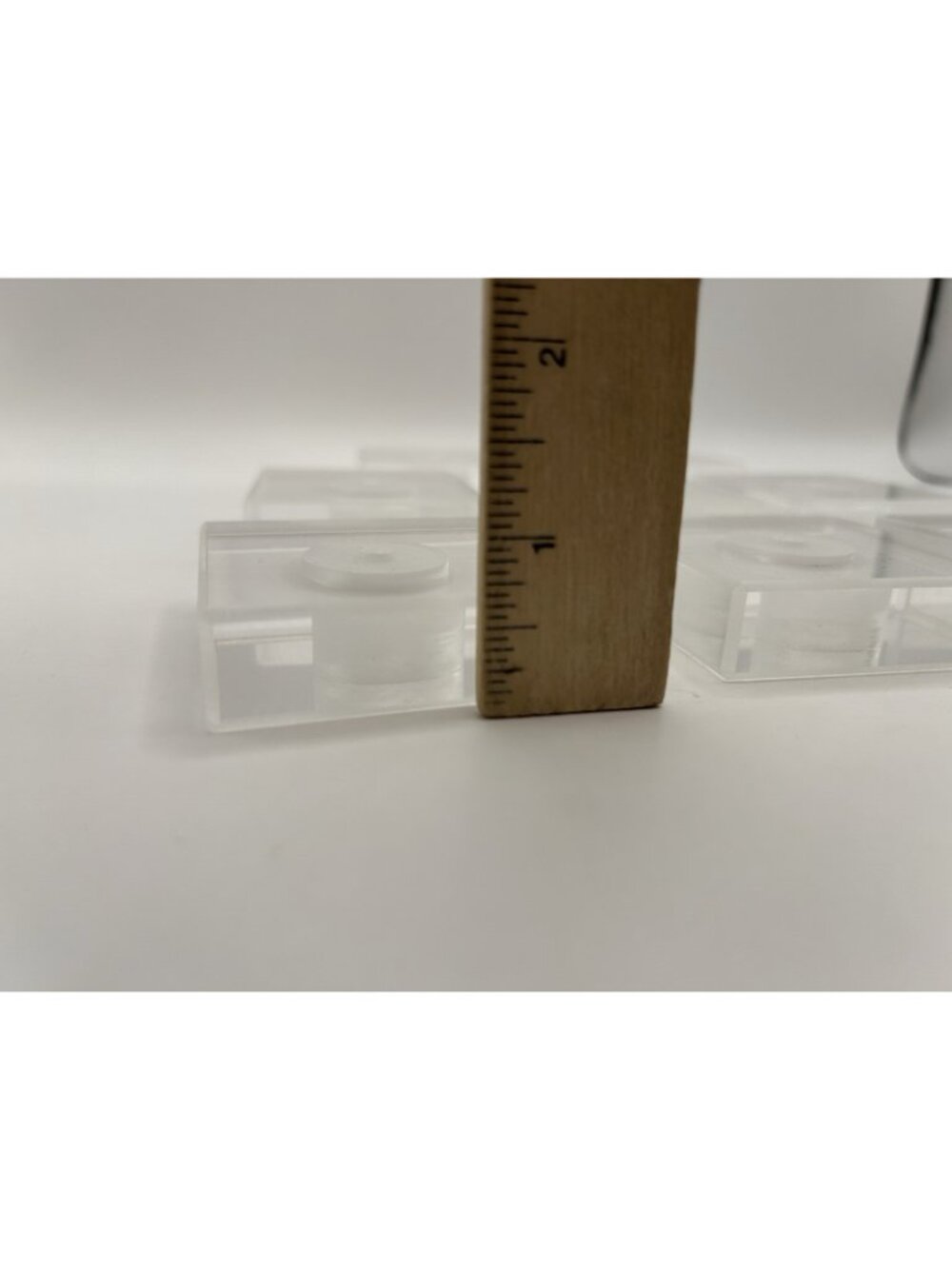 Lot of 8 Clear Acrylic Lucite Display Mount Blocks 2” Square Recessed Center - Picture 13 of 15